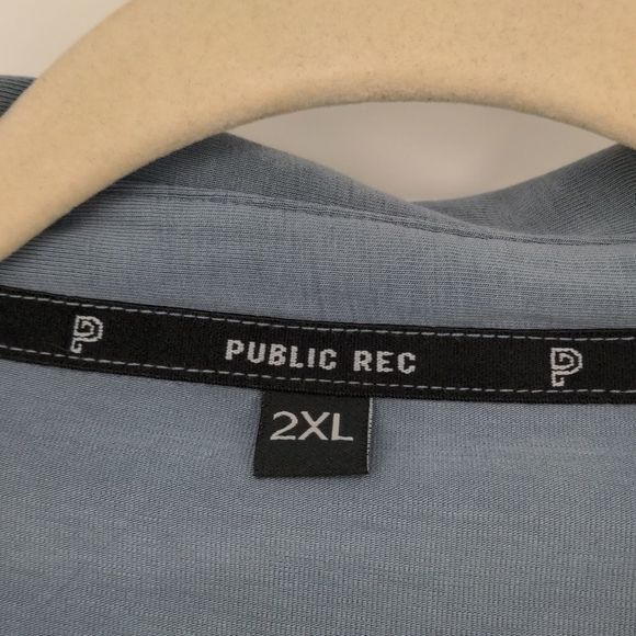 Public Rec Men's Pima Cotton Blue Polo Short Sleeve Shirt Size 2XL Golf Athletic - Picture 4 of 12